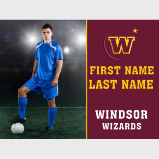 Windsor High School soccer yard sign