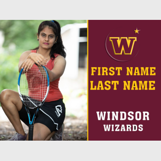Windsor High School tennis yard sign