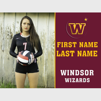 Windsor High School volleyball yard sign