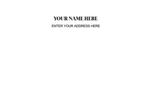 Pre Printed Return 5X7 Envelopes
