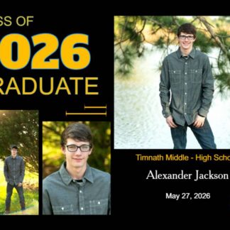 Timnath Middle High School graduation announcement