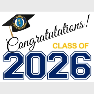 Timnath Middle High School graduation yard signs