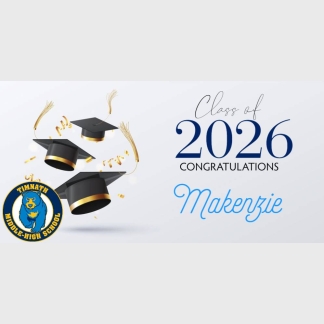 Timnath Middle High School Graduation Banners