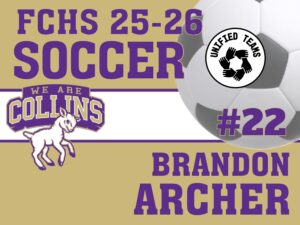Fort Collins High School Unified Soccer yard signs