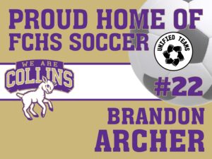 Fort Collins High School Unified Soccer yard signs