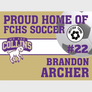 Fort Collins High School Unified Soccer yard signs