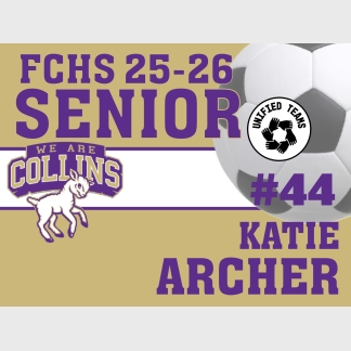 Fort Collins High School Unified Soccer yard signs