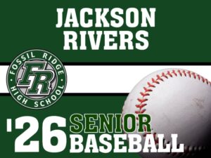 Fossil Ridge High School baseball yard sign