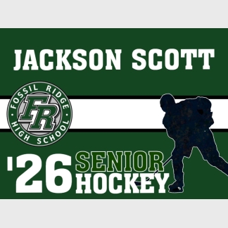 Fossil Ridge High School hockey yard sign