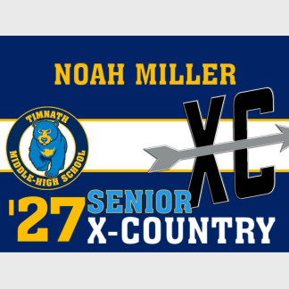 Timnath Middle High School cross country yard sign