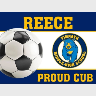 Timnath Middle High School soccer yard sign