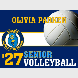 Timnath Middle High School volleyball yard sign