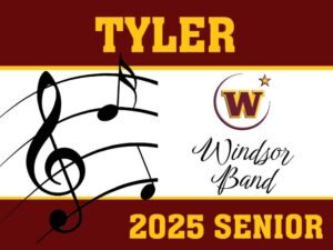 Windsor High School Band yard sign