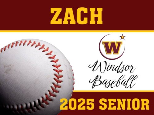 Windsor High School Baseball yard sign