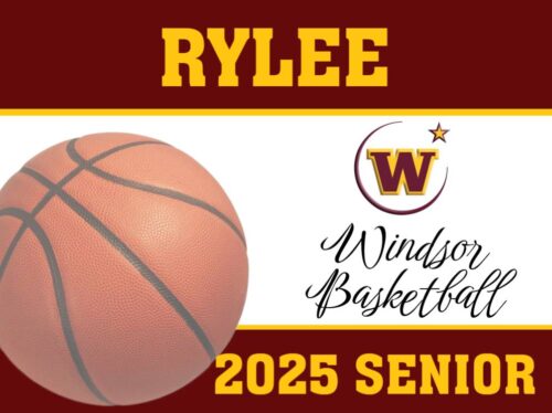 Windsor High School Basketball yard sign