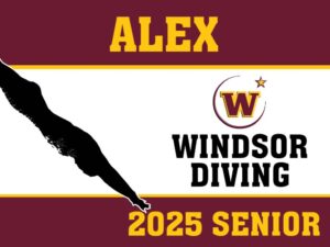 WINDSOR HIGH SCHOOL Diving YARD SIGN