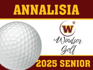 Windsor High School Golf yard sign