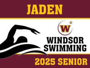 WINDSOR HIGH SCHOOL swimming YARD SIGN
