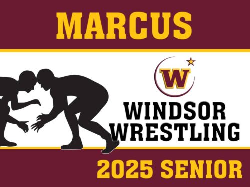 WINDSOR HIGH SCHOOL Wrestling YARD SIGN