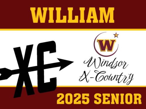 Windsor High School Cross Country yard sign