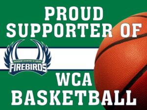 Windsor Charter Academy basketball yard sign