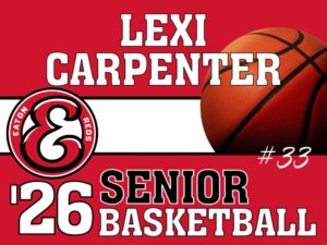 Eaton High School basketball yard signs