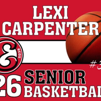 Eaton High School basketball yard signs
