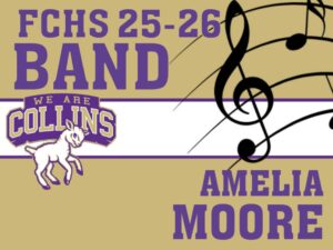 Fort Collins High School band yard sign