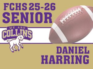 Fort Collins High School football yard sign