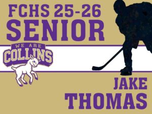 Fort Collins High School hockey yard sign
