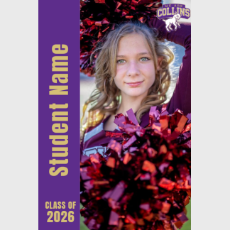 Fort Collins High School poms banner