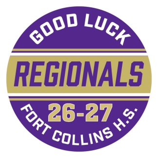 Fort Collins High School Regional yard sign stickers