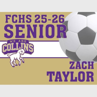 Fort Collins High School soccer yard sign
