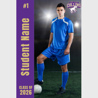 Fort Collins High School soccer banner