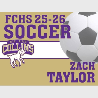 Fort Collins High School soccer yard sign