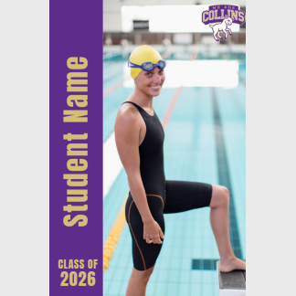 Fort Collins High School swimming banner
