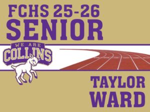Fort Collins High School track yard sign
