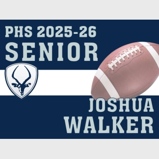 Poudre High School football yard sign