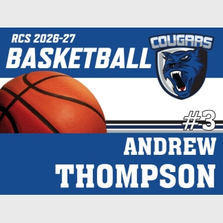 Resurrection Christian Basketball Yard Sign