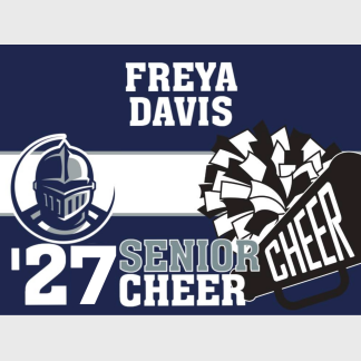 Severance High School cheer yard sign