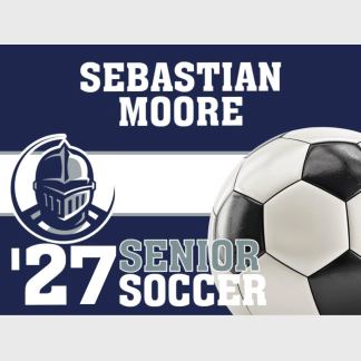 Severance High School soccer yard sign
