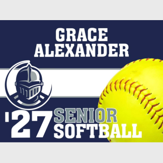 Severance High School softball yard sign