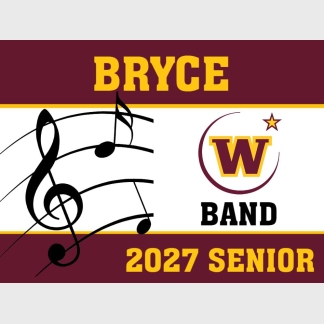 windsor high school band yard sign