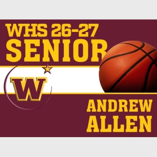 windsor high school basketball yard sign