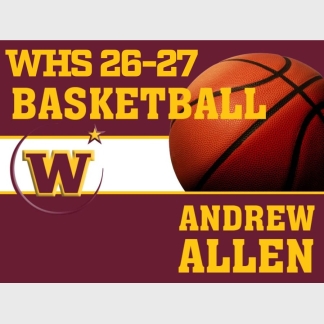 windsor high school basketball yard sign