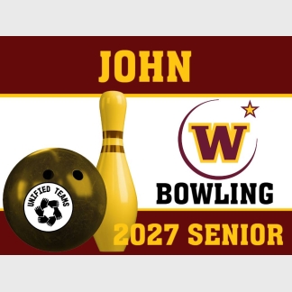 windsor high school unified bowling yard sign