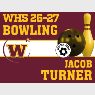 windsor high school unified bowling yard sign