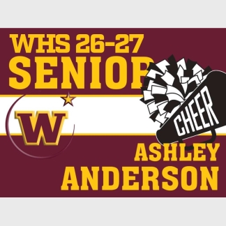 windsor high school cheer yard sign