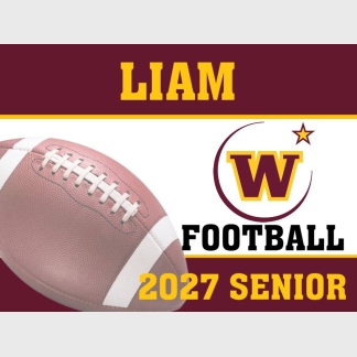 windsor high school football yard sign