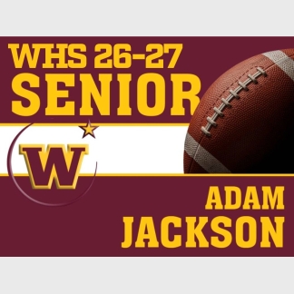windsor high school football yard sign